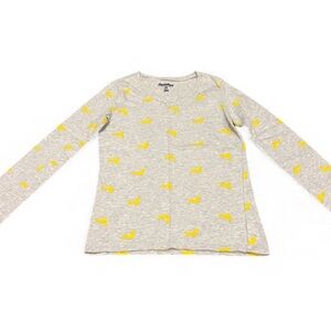 Playful Long Sleeve Kids Tee with Yellow Accents